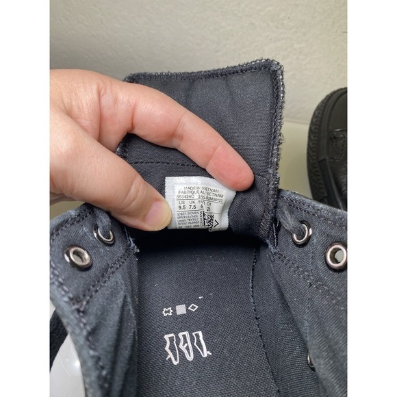 Chuck Taylor All Star Madison Reflective Converse Shoes9.5 Leather Black 553424C - Picture 16 of 16